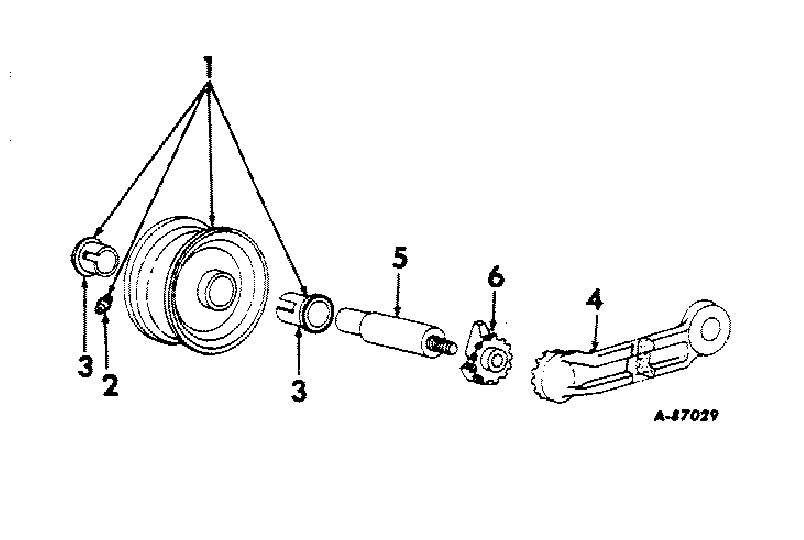 Схема запчастей Case IH 105 - (B-11[A]) - OUTER SHOE WHEEL 