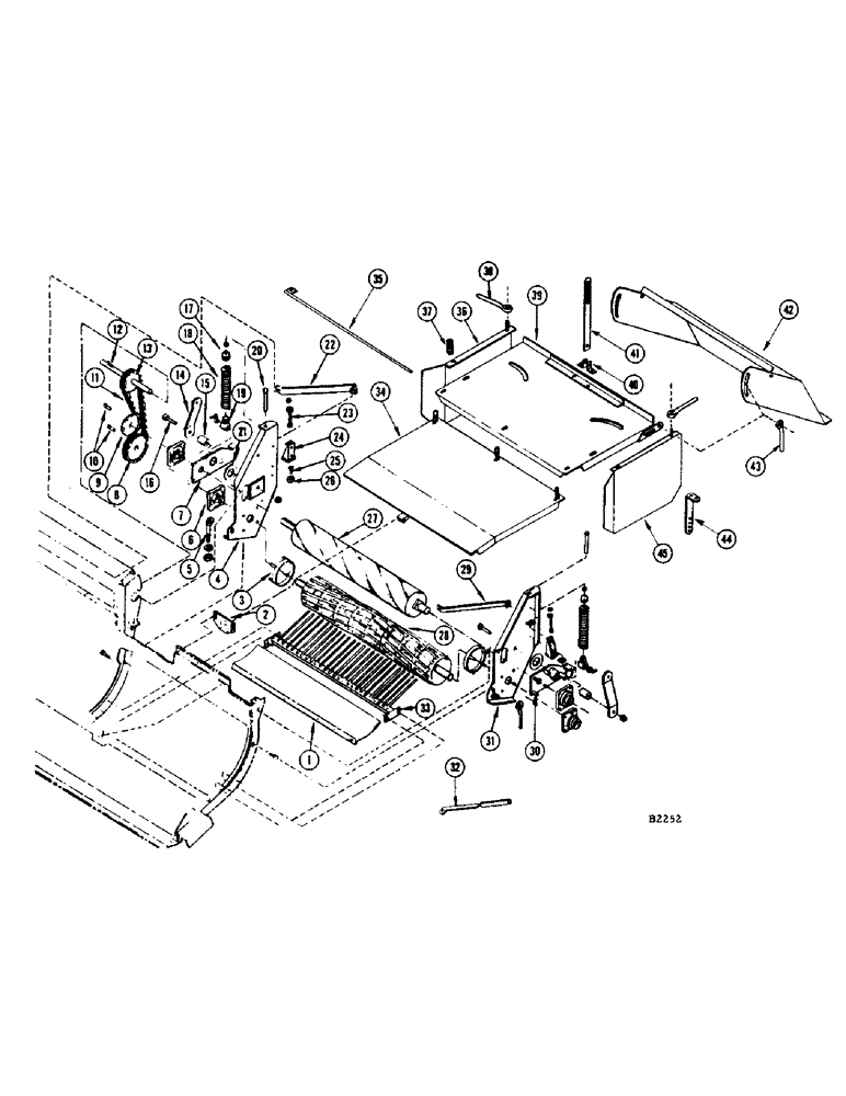 Схема запчастей Case IH 1150 - (058) - HAY CONDITIONER, 8262501 AND AFTER (58) - ATTACHMENTS/HEADERS