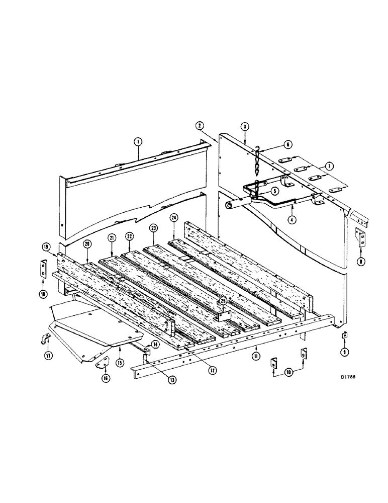 Схема запчастей Case IH 960 - (170) - BAGGING PLATFORM (80) - CROP STORAGE/UNLOADING