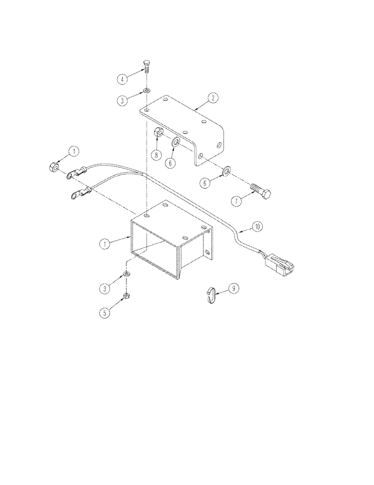 Схема запчастей Case IH STX375 - (04-12) - ALARM BACK-UP (04) - ELECTRICAL SYSTEMS