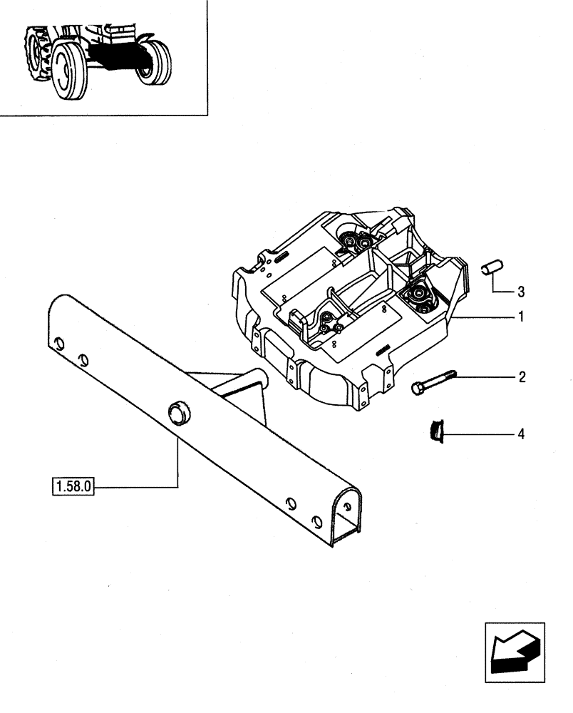 Схема запчастей Case IH JX80 - (1.21.1[01]) - SUPPORT - SCREWS AND CAPS (03) - TRANSMISSION