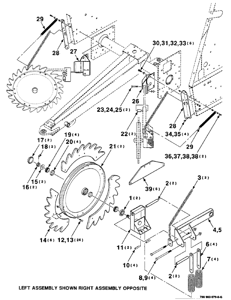 Схема запчастей Case IH 8455 - (9-14) - GATHERING WHEEL KIT, (HK50428 GATHERING WHEEL KIT Decals & Attachments