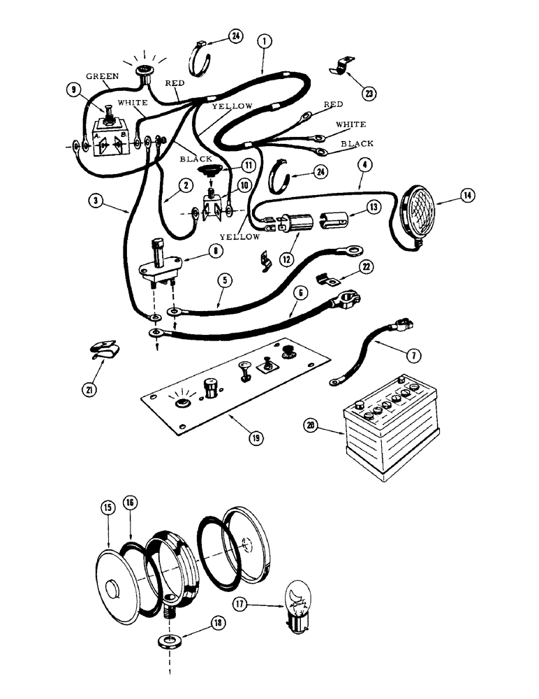 Схема запчастей Case IH 855 - (10) - ELECTRICAL SYSTEM 