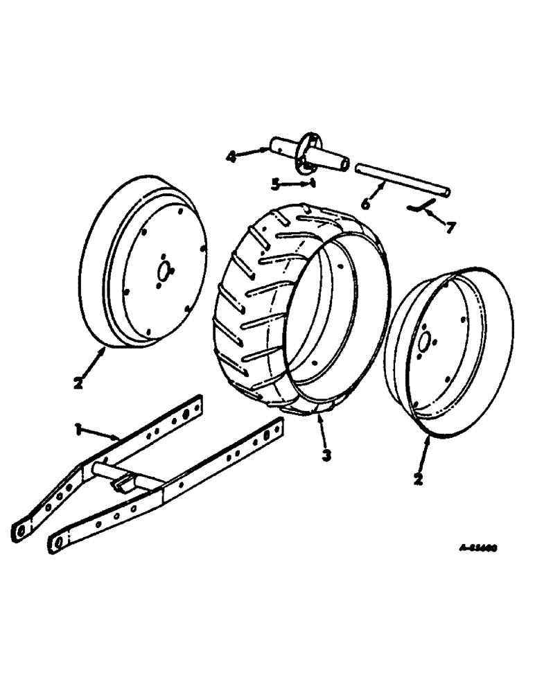 Схема запчастей Case IH 58-SERIES - (P-20) - PRESS WHEEL, PAN TYPE, ONE PER ROW 