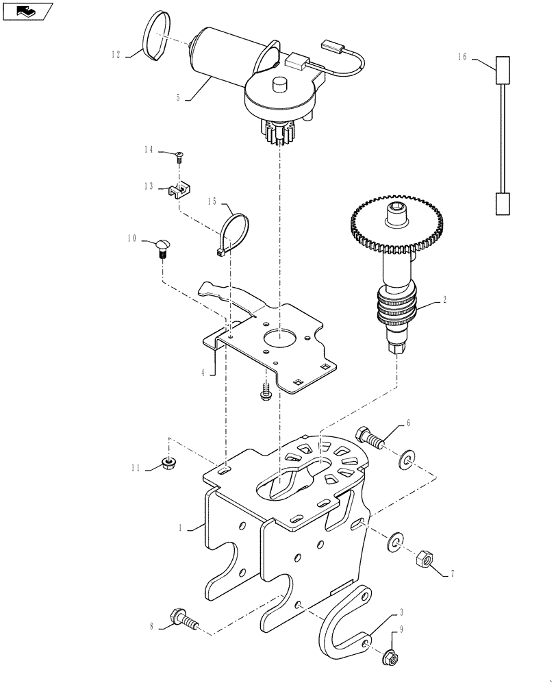 Схема запчастей Case IH 7120 - (55.627.12) - ADJUSTER, CONCAVE, MY11 UPDATE, ASN YBG213619 (55) - ELECTRICAL SYSTEMS