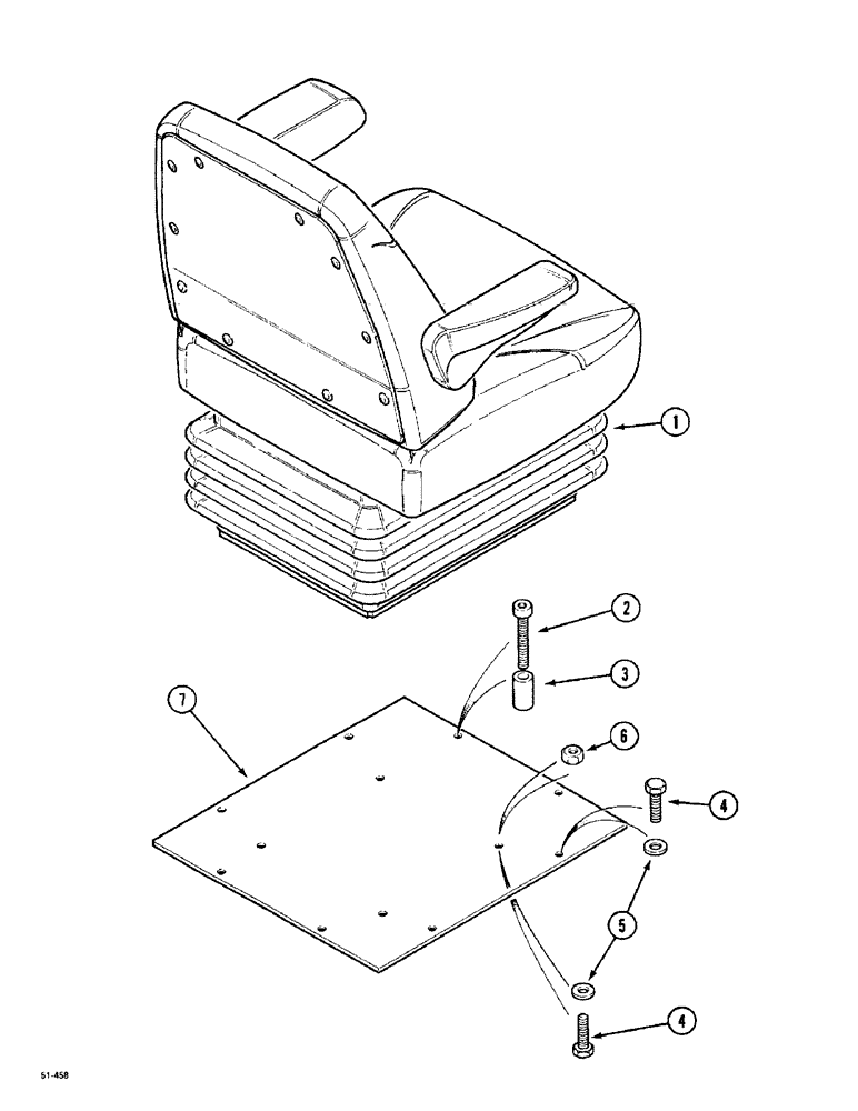 Схема запчастей Case IH 5150 - (9F-02) - SEAT AND MOUNTING, ( - JJF1057367) (09) - CHASSIS/ATTACHMENTS