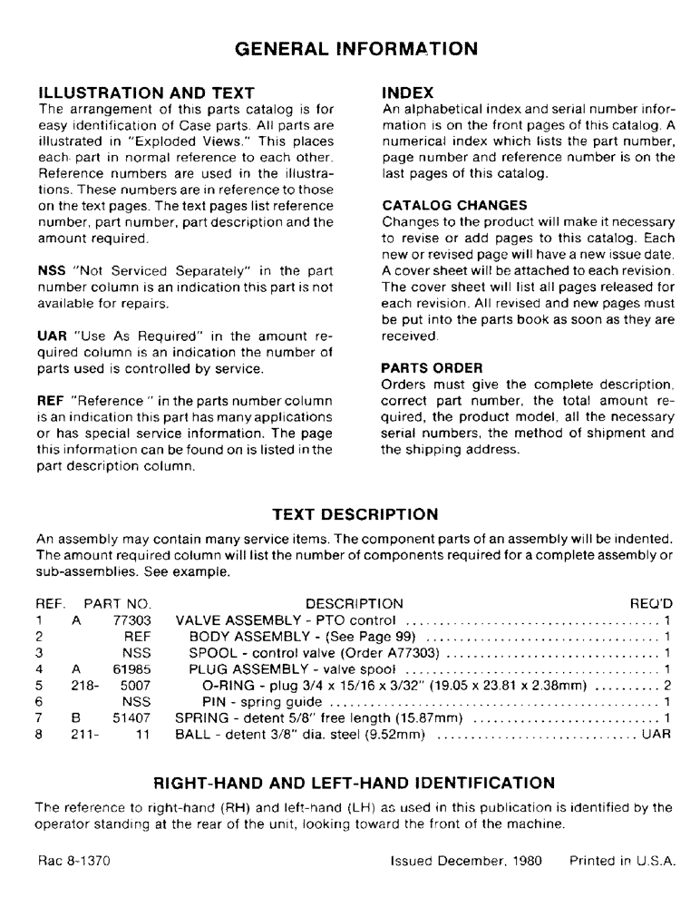 Схема запчастей Case IH 1390 - (01B) - GENERAL INFORMATION (00) - PICTORIAL INDEX