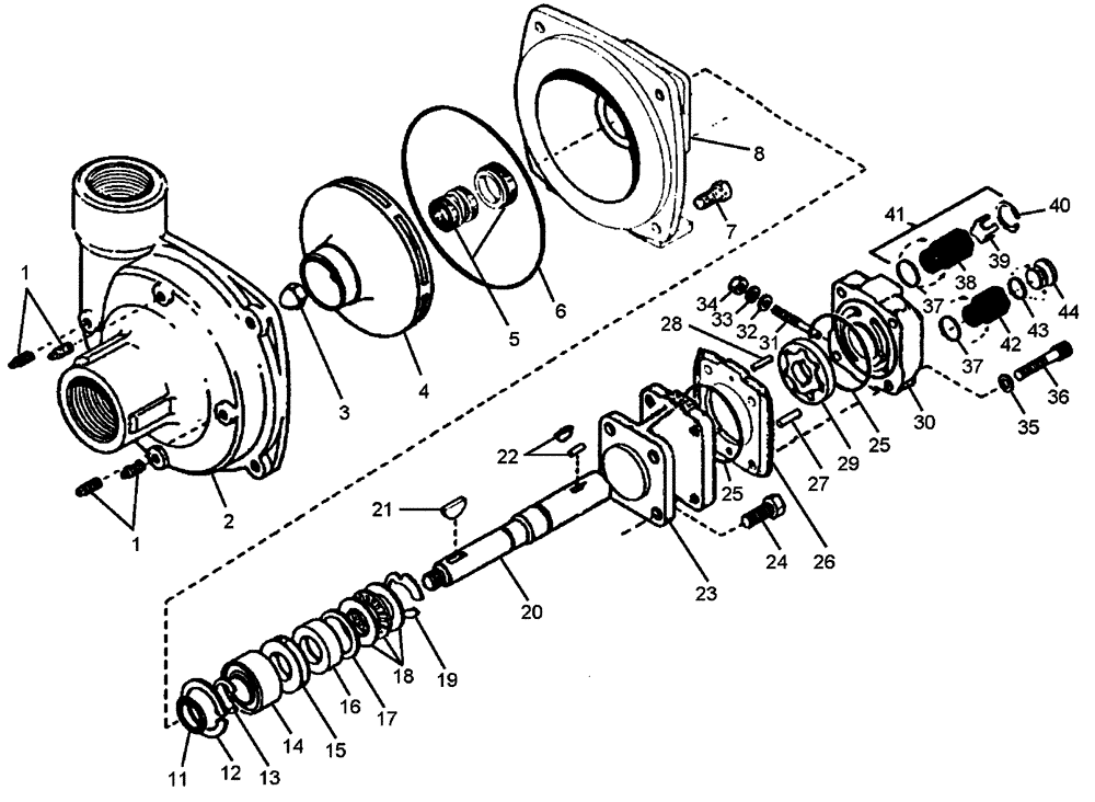 Схема запчастей Case IH PATRIOT NT - (09-012) - LIQUID PUMP - SEAL & GEROTOR KITS Liquid Plumbing