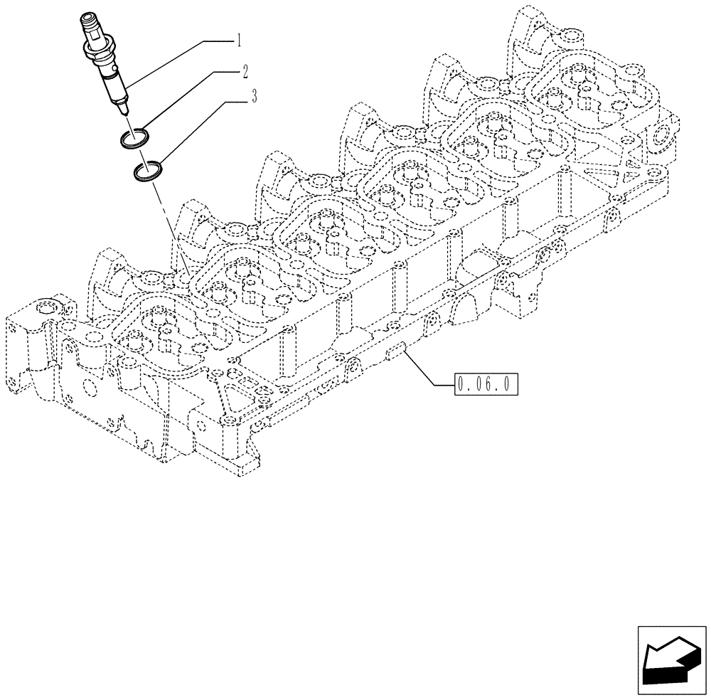 Схема запчастей Case IH P170 - (0.14.0[02]) - INJECTION EQUIPMENT - INJECTOR (02) - ENGINE