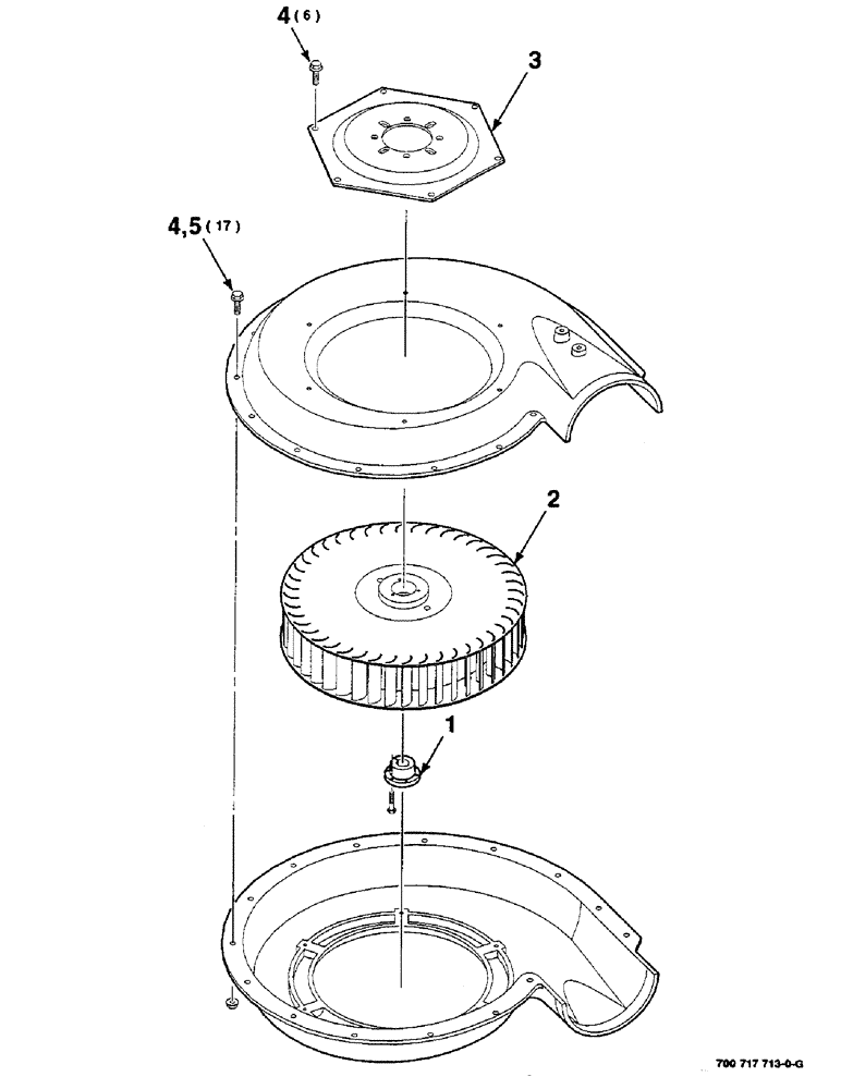 Схема запчастей Case IH 8590 - (09-26) - BLOWER ASSEMBLY, 700717713 BLOWER ASSEMBLY COMPLETE Decals & Attachments