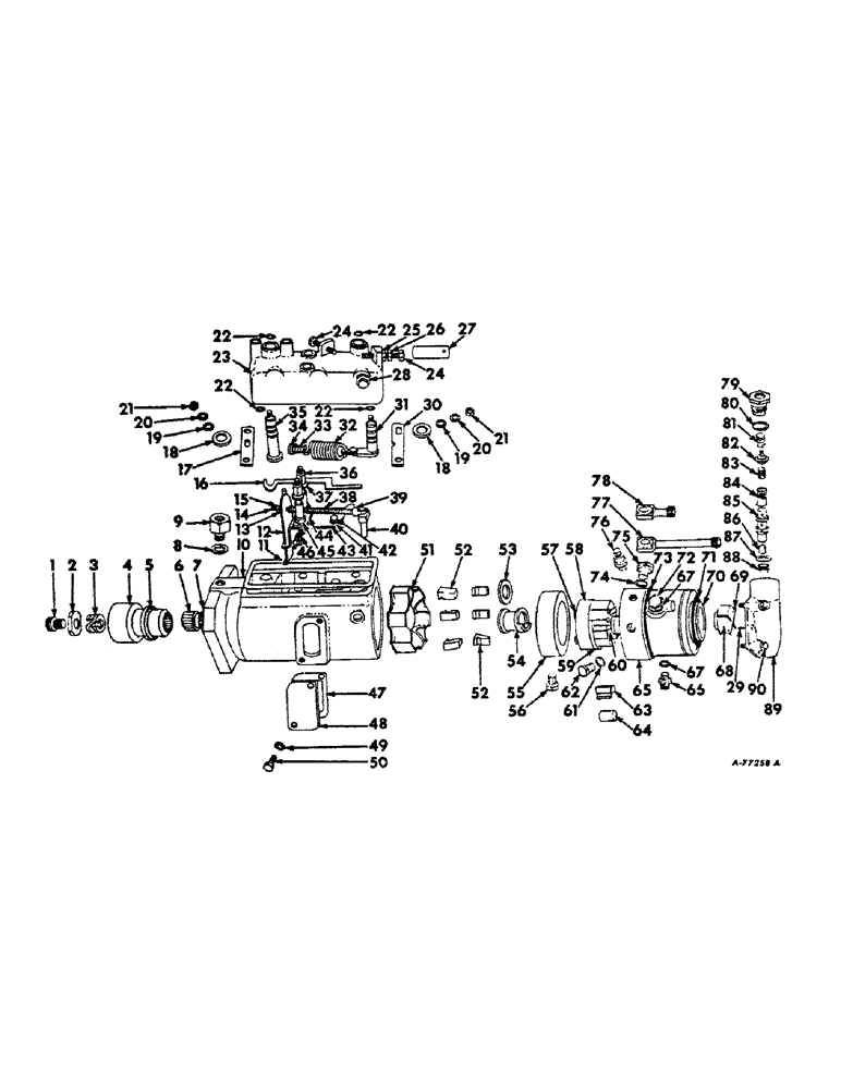 Схема запчастей Case IH BD-154 - (B-21) - D.P.A. FUEL INJECTION PUMP 