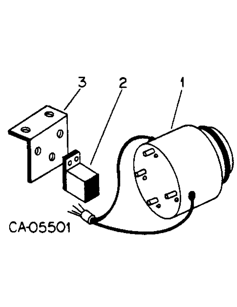 Схема запчастей Case IH 4155 - (08-04) - ELECTRICAL, DUSTPROOF ALTERNATOR, REGULATOR (06) - ELECTRICAL