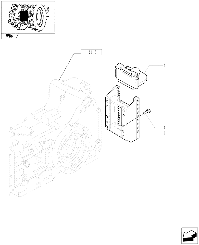 Схема запчастей Case IH PUMA 125 - (1.89.5/03) - SLIDER TOW HOOK WITH K80 BALL (VAR.330952) (09) - IMPLEMENT LIFT