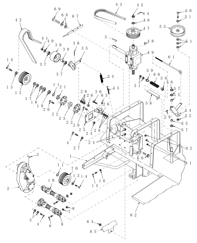 Схема запчастей Case IH DCX131 - (14.02) - HEADER DRIVE, RIGHT SIDE (14) - CROP CUTTING