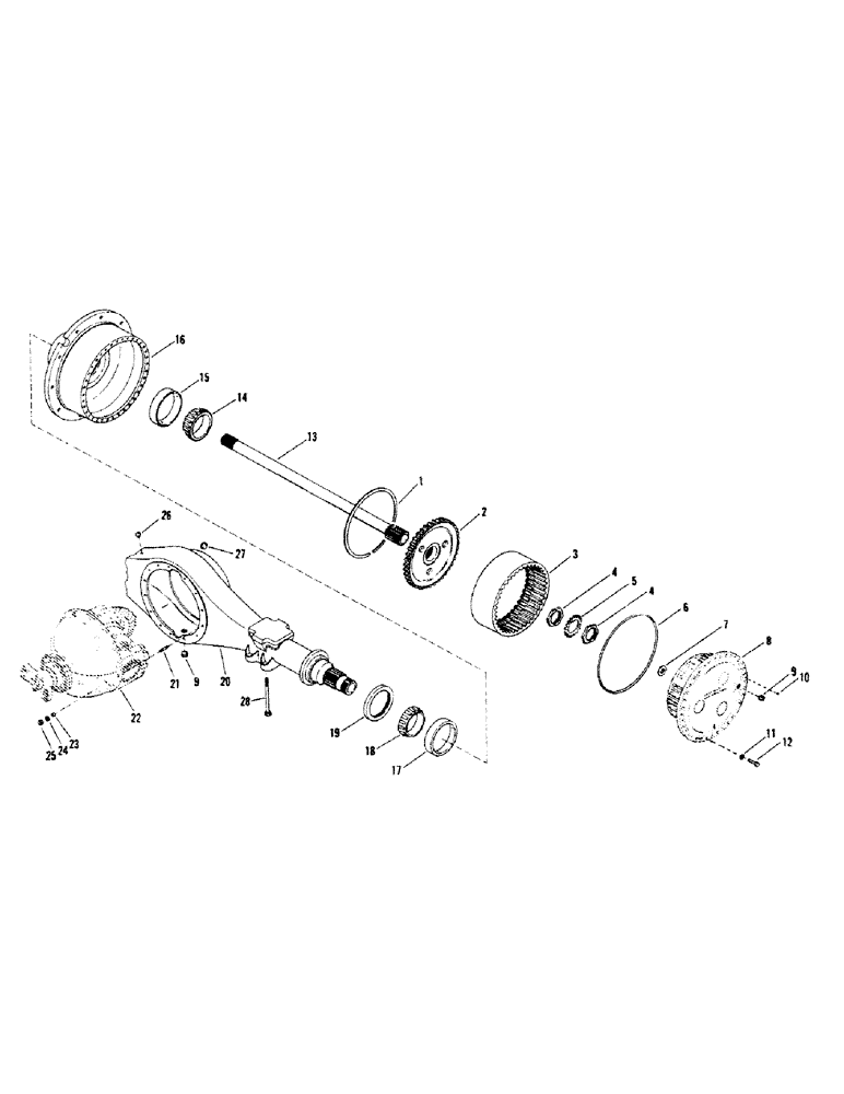 Схема запчастей Case IH STEIGER - (04-60) - AXLE ASSEMBLY, CLARK, HEAVY DUTY (04) - Drive Train