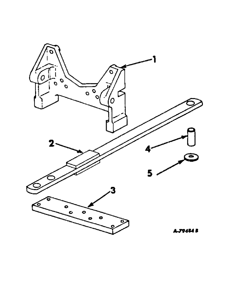 Схема запчастей Case IH 856 - (K-02) - DRAWBARS AND HITCHES, FIXED DRAWBAR, FARMALL HI-CLEAR TRACTOR Drawbars & Hitches