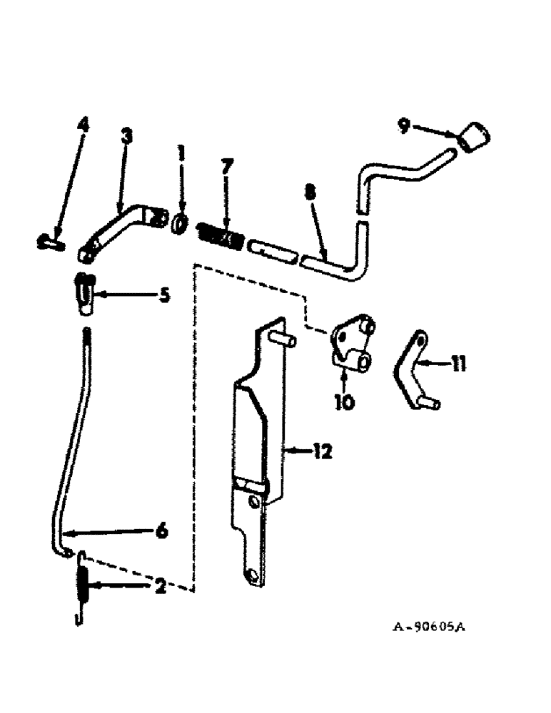 Схема запчастей Case IH 1466 - (07-73) - DRIVE TRAIN, POWER TAKE OFF LEVER AND CONTROLS (04) - Drive Train