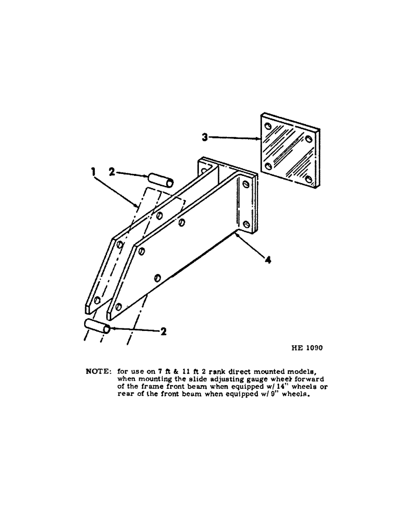 Схема запчастей Case IH 55 - (07-18) - SLIDE ADJUSTING GAUGE WHEEL MOUNTING 