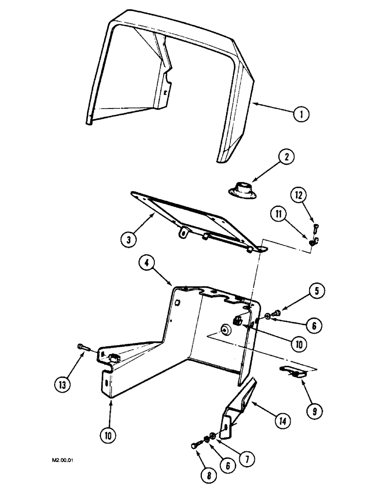 Схема запчастей Case IH 2130 - (9-048) - INSTRUMENT PANEL (09) - CHASSIS/ATTACHMENTS