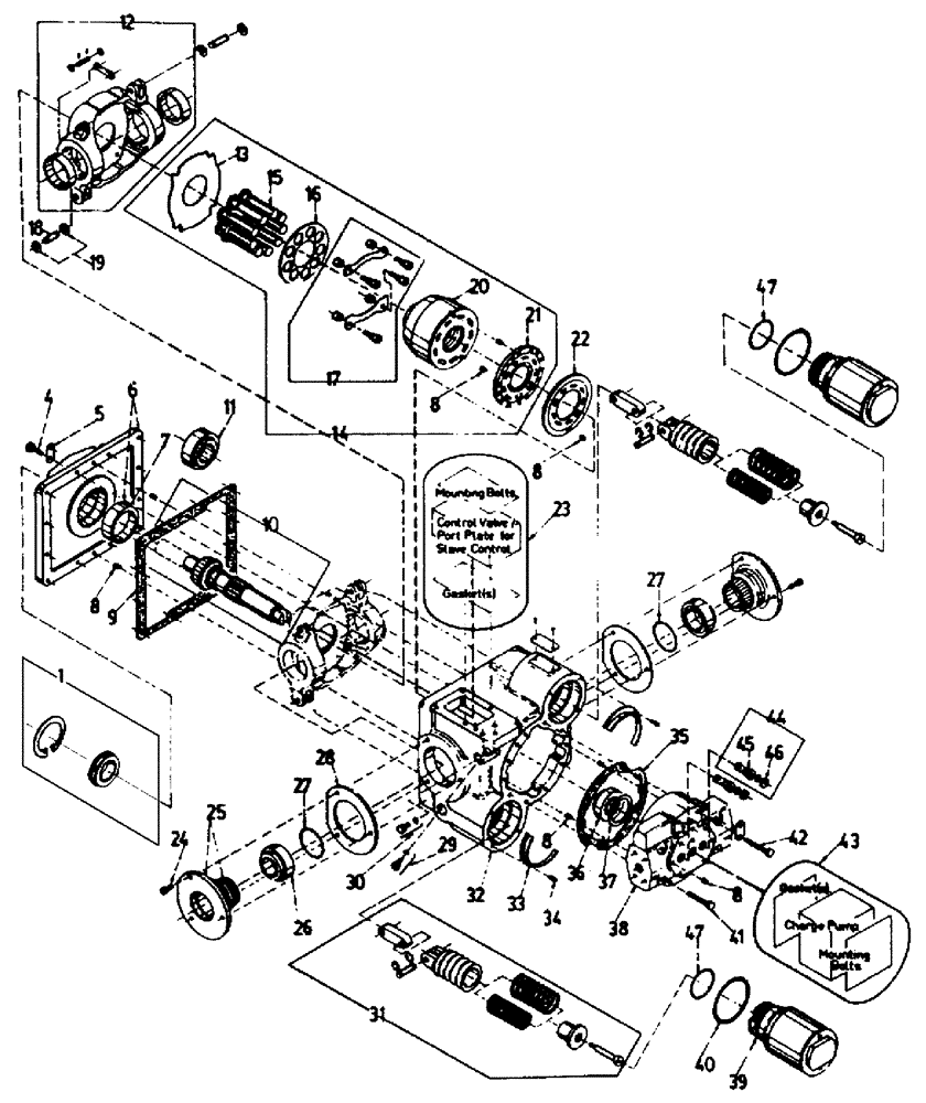 Схема запчастей Case IH 7700 - (B04[01]) - HYDRAULIC PUMP {Transmission} Hydraulic Components & Circuits