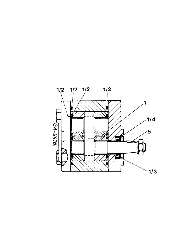 Схема запчастей Case IH 433 - (10-43) - HYDRAULIC PUMP - BOSCH - (07) - HYDRAULICS