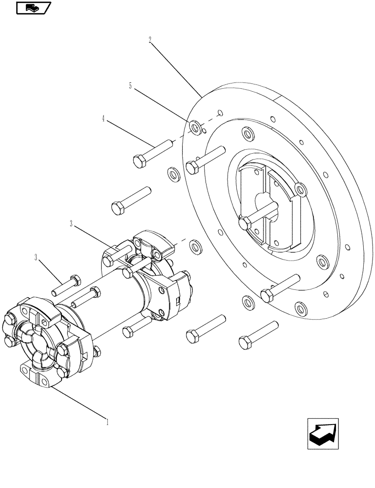 Схема запчастей Case IH MAGNUM 190 - (21.135.02) - TRANSMISSION DRIVE SHAFT & DAMPER, WITH POWERSHIFT TRANSMISSION (21) - TRANSMISSION