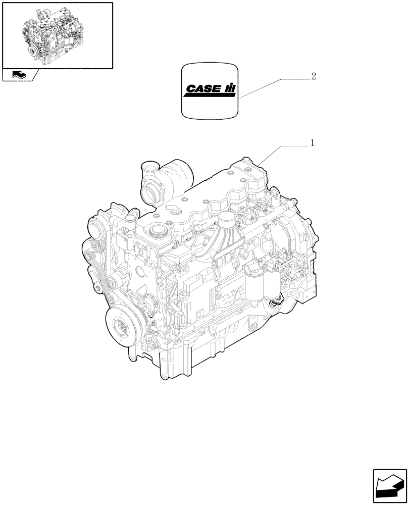 Схема запчастей Case IH PUMA 165 - (0.02.1) - ENGINE (01) - ENGINE