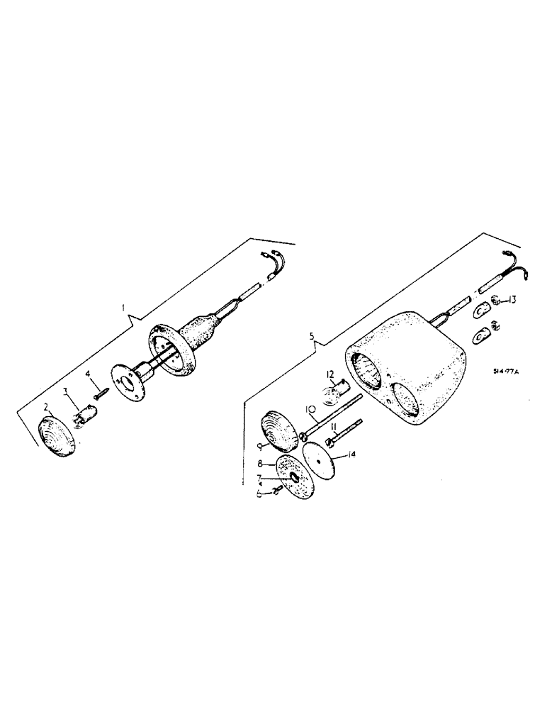 Схема запчастей Case IH 674 - (08-18) - FENDER WIRING AND LIGHTS, TRACTORS WITH FLAT TOP FENDERS - 3114100R91 (06) - ELECTRICAL