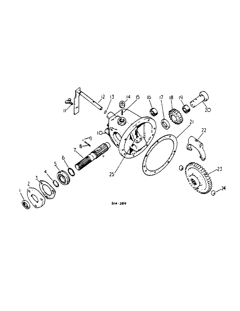 Схема запчастей Case IH 784 - (07-48) - DRIVE TRAIN, SIDE DRIVE POWER TAKE OFF, FOR TRACTOR WITH SINGLE OR DUAL IPTO (04) - Drive Train