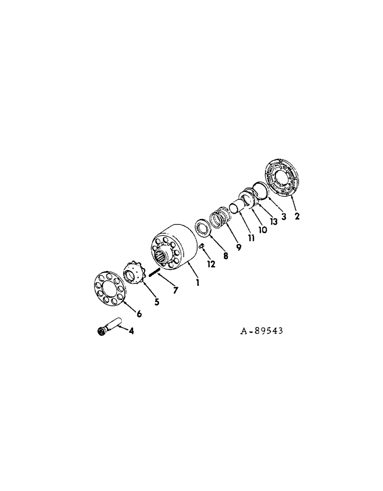 Схема запчастей Case IH 3488 - (07-11) - DRIVE TRAIN, MOTOR CYLINDER BLOCK KIT (04) - Drive Train