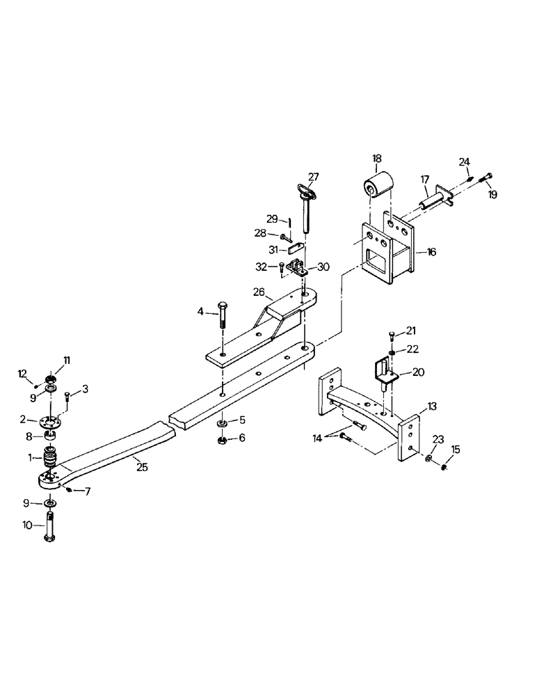 Схема запчастей Case IH KS-280 - (06-05) - DRAWBAR & MOUNTING (12) - FRAME