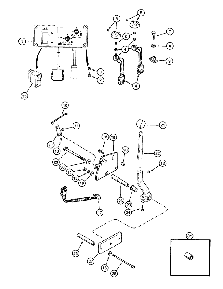 Схема запчастей Case IH 8950 - (8-026) - HITCH CONTROL SYSTEM (08) - HYDRAULICS