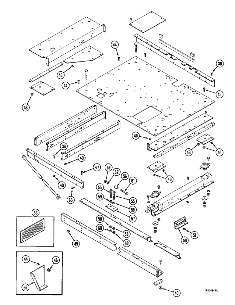 Схема запчастей Case IH 1680 - (9H-26) - OPERATORS PLATFORM (CONTD) (12) - CHASSIS