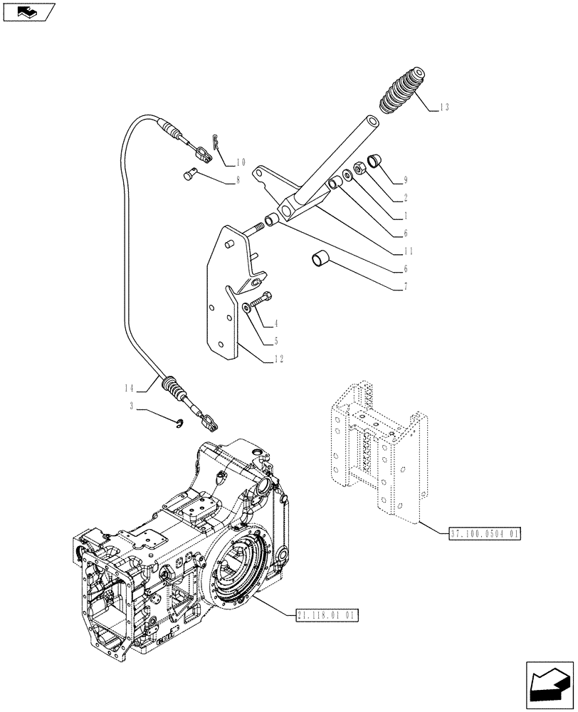 Схема запчастей Case IH PUMA 170 - (37.100.0801) - SLIDER TOW HOOK W/ AUTO SWIVEL COUPLING (38 MM) - LESS SWINGING DRAWBAR - GERMANY (VAR.743180) (37) - HITCHES, DRAWBARS & IMPLEMENT COUPLINGS