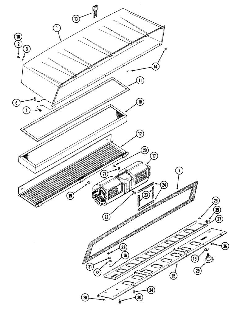 Схема запчастей Case IH 4694 - (9-458) - CAB, AIR FILTER AND BLOWER (09) - CHASSIS/ATTACHMENTS