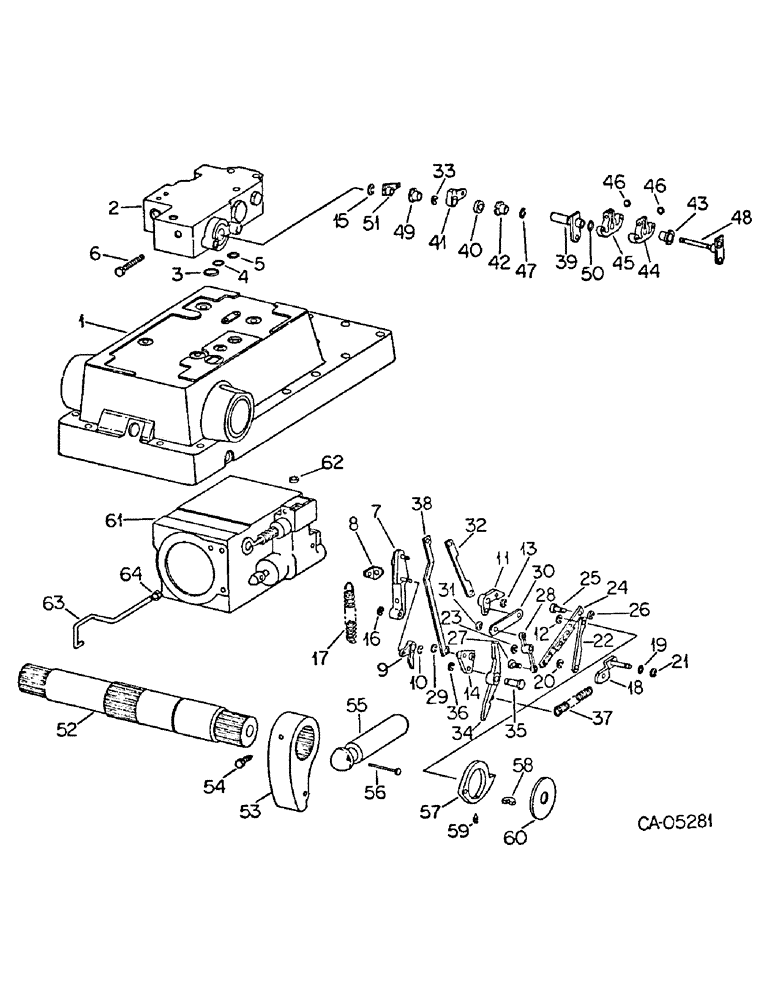 Схема запчастей Case IH 3688HC - (10-47) - HYDRAULICS, HYDRAULIC DRAFT CONTROL, 3088, 3288 AND 3688HC TRACTORS (07) - HYDRAULICS