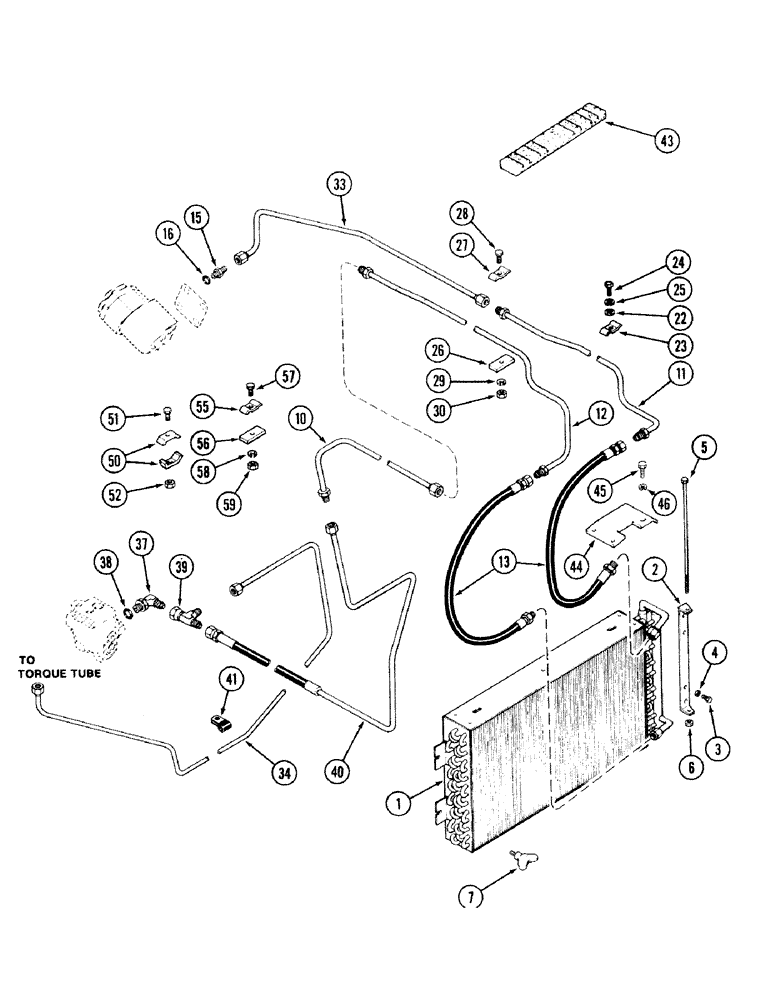 Схема запчастей Case IH 2594 - (5-08) - OIL COOLER SYSTEM (05) - STEERING