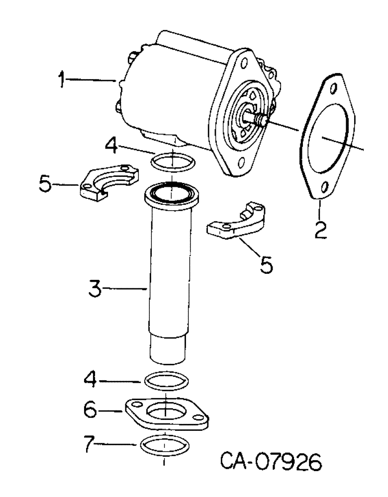 Схема запчастей Case IH 7288 - (10-02) - HYDRAULICS, DUAL GEAR PUMP AND CONNECTIONS (07) - HYDRAULICS