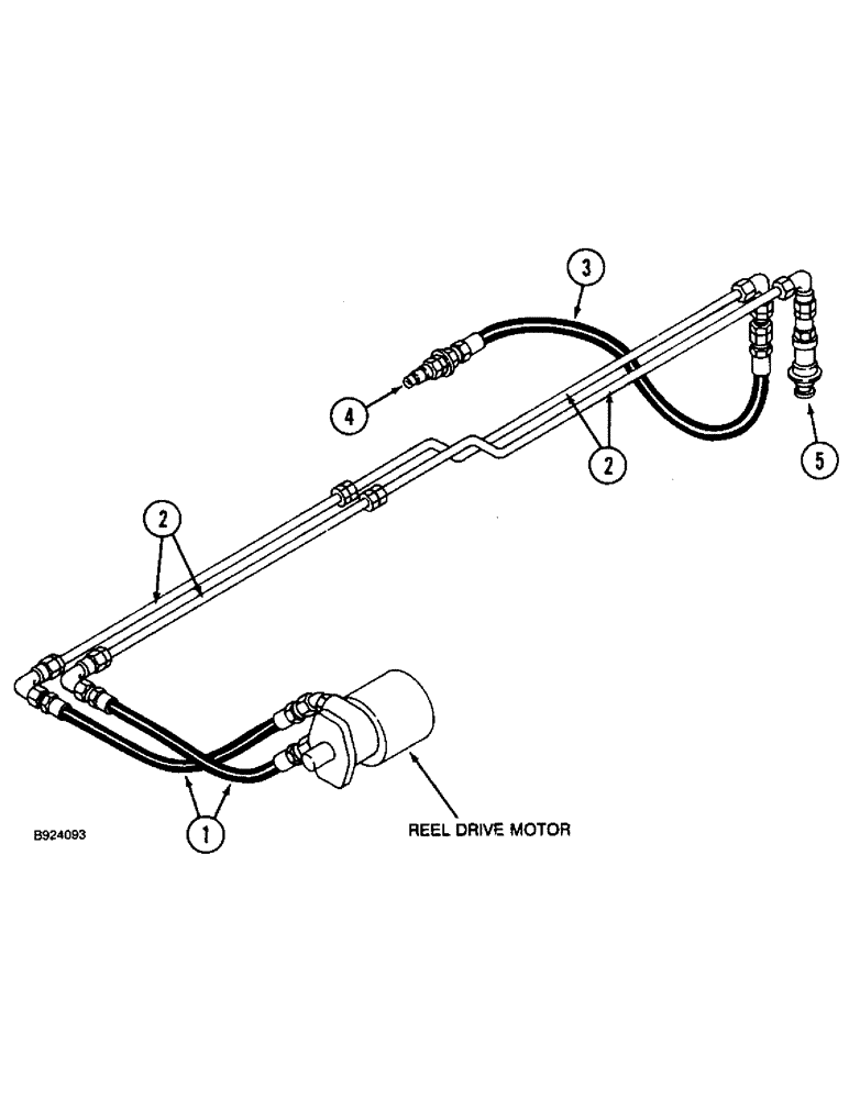 Схема запчастей Case IH 1020 - (1-08) - PICTORIAL INDEX, REEL DRIVE HYDRAULICS (35) - HYDRAULIC SYSTEMS