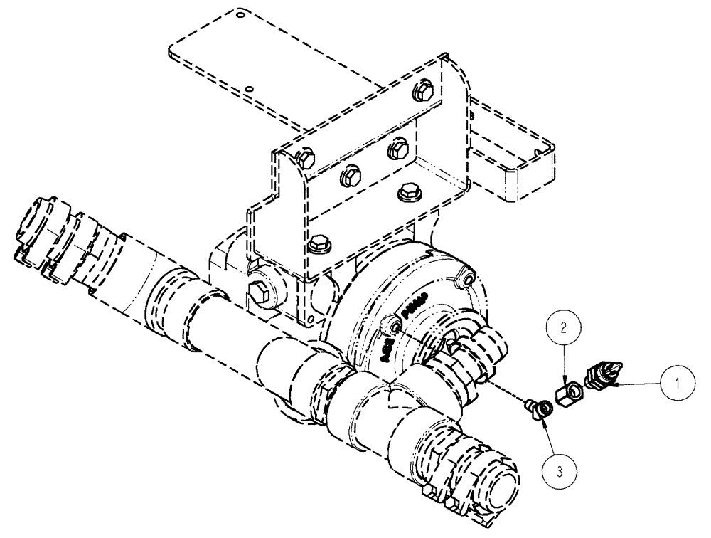 Схема запчастей Case IH SPX3320 - (09-015) - PRESSURE SENDER GROUP, PUMP Liquid Plumbing