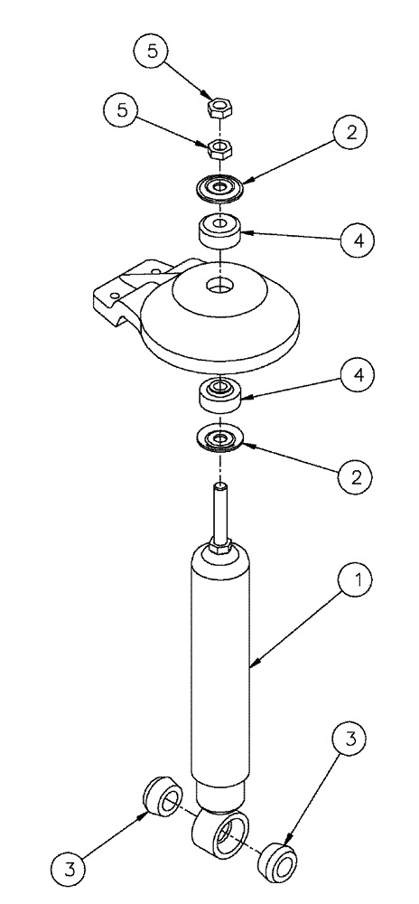 Схема запчастей Case IH SPX3320 - (04-014) - SUSPENSION SHOCK ASSEMBLY Suspension & Frame