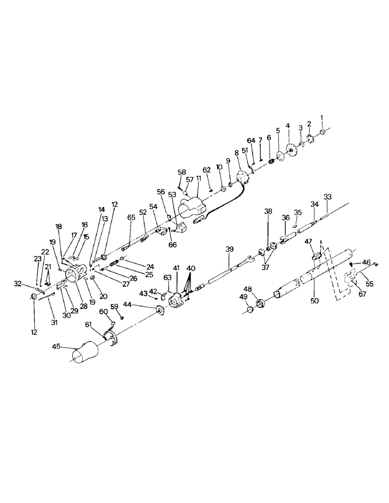 Схема запчастей Case IH STEIGER - (01-07) - STEERING COLUMN ASSEMBLY (10) - CAB