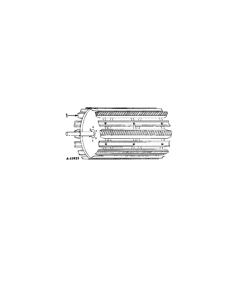 Схема запчастей Case IH 503 - (217[2]) - SUPPLEMENTAL FILLER CYLINDER BARS, STEEL (66) - THRESHING