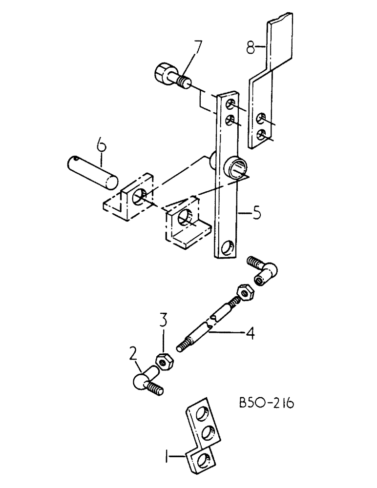 Схема запчастей Case IH 785 - (07-092) - POWER TAKE-OFF LEVER, DE-LUXE CAB (04) - Drive Train