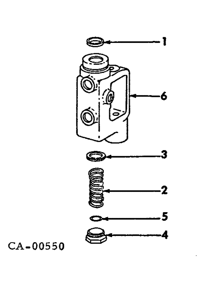 Схема запчастей Case IH 886 - (07-14) - DRIVE TRAIN, DIFFERENTIAL LOCK VALVE (04) - Drive Train