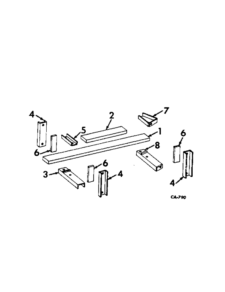 Схема запчастей Case IH 715 - (14-05) - SUSPENSION, GUIDE WHEEL AXLE COUTERWEIGHTS, GUIDE WHEEL Suspension