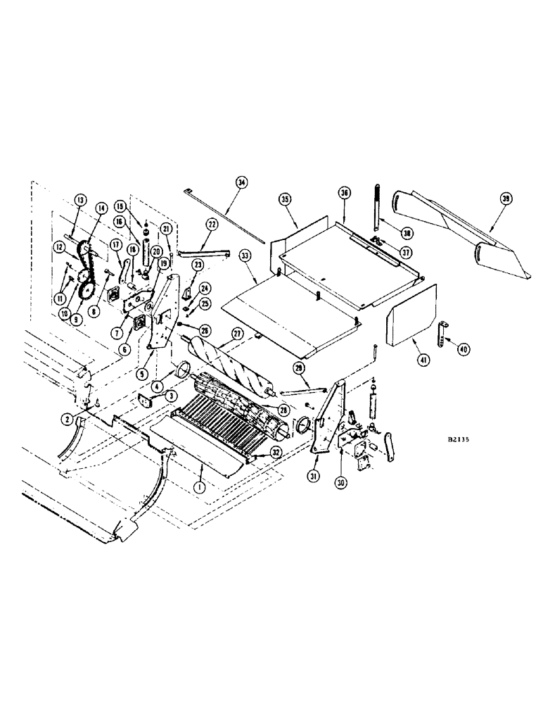 Схема запчастей Case IH 1150 - (062) - HAY CONDITIONER, BEFORE 8262501 (58) - ATTACHMENTS/HEADERS