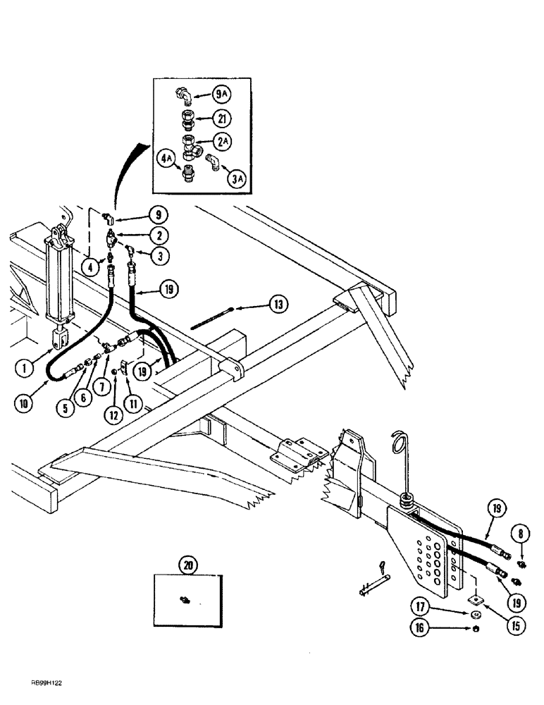 Схема запчастей Case IH 6650 - (8-2) - HYDRAULIC SYSTEM (08) - HYDRAULICS