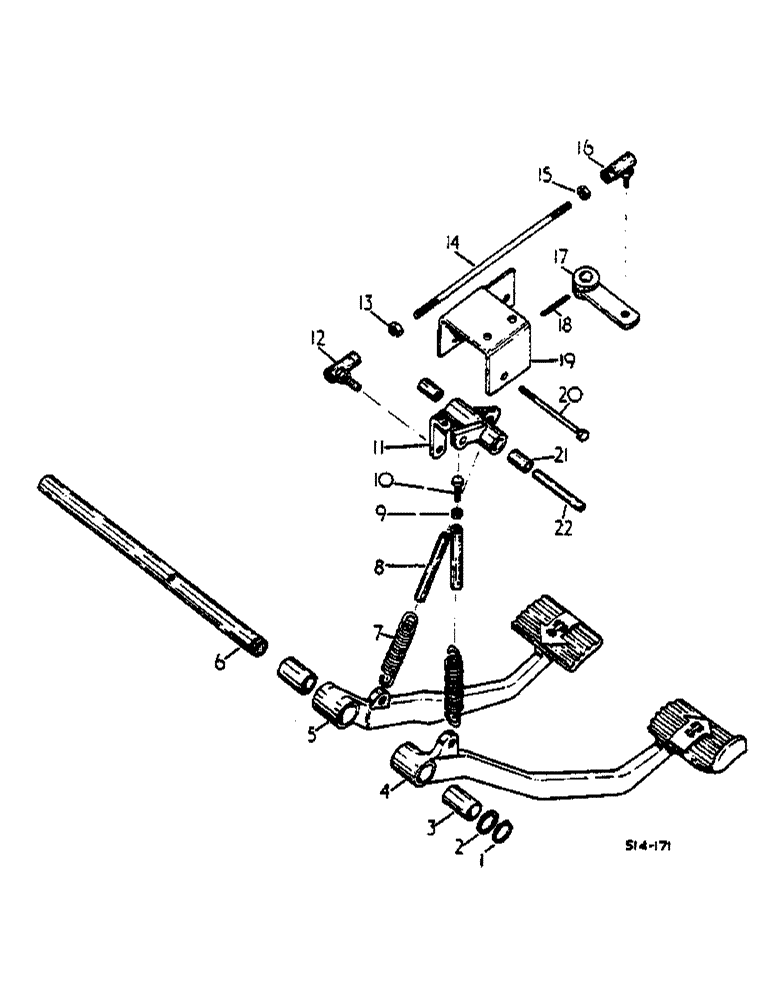 Схема запчастей Case IH 2500 - (07-088) - FOOT SPEED CONTROLS (04) - Drive Train