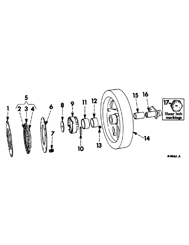 Схема запчастей Case IH 46 - (29) - FLYWHEEL AND CLUTCH 